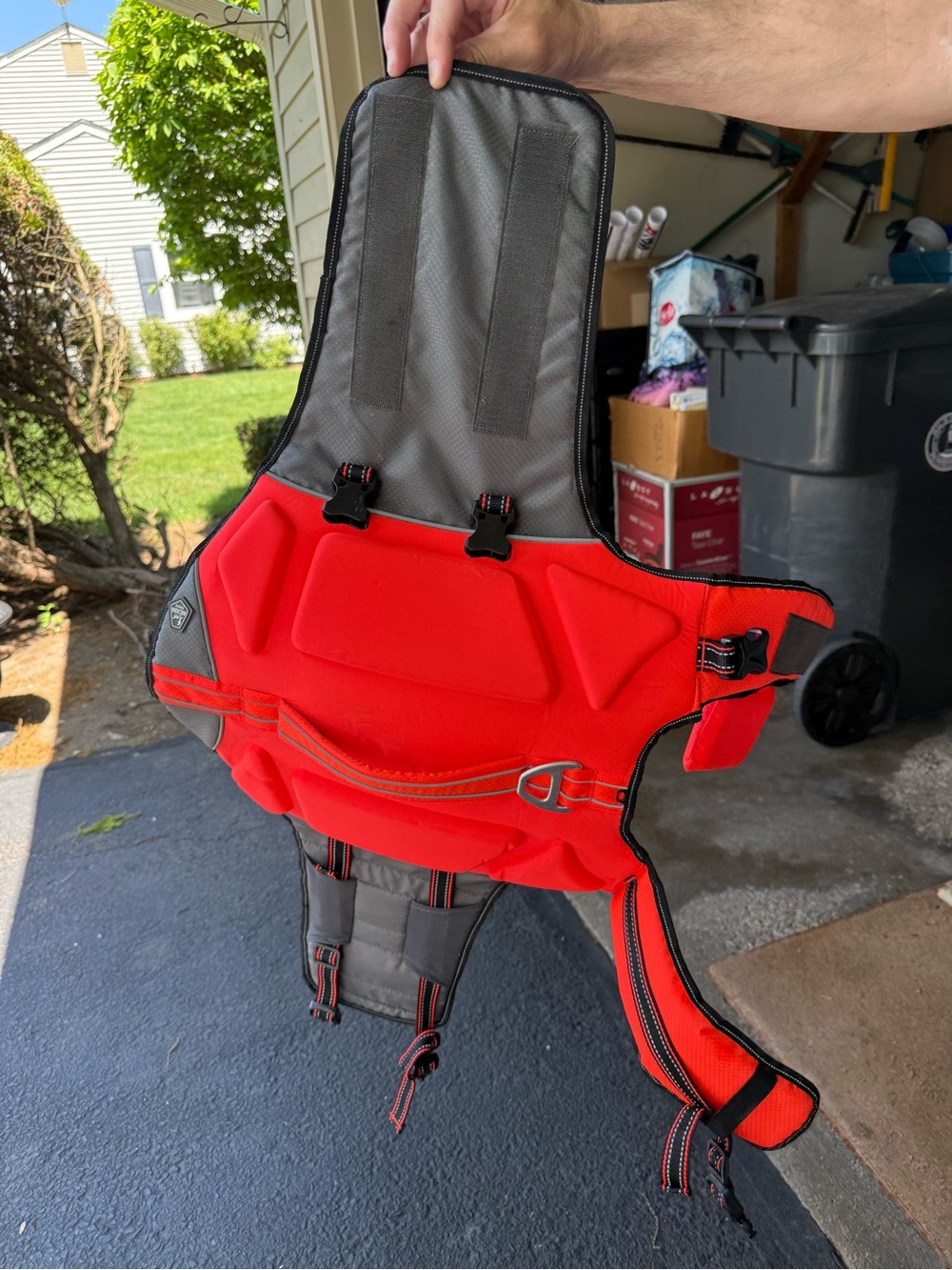 Arcadia Bright Red/Orange Pet Life Jacket Vest